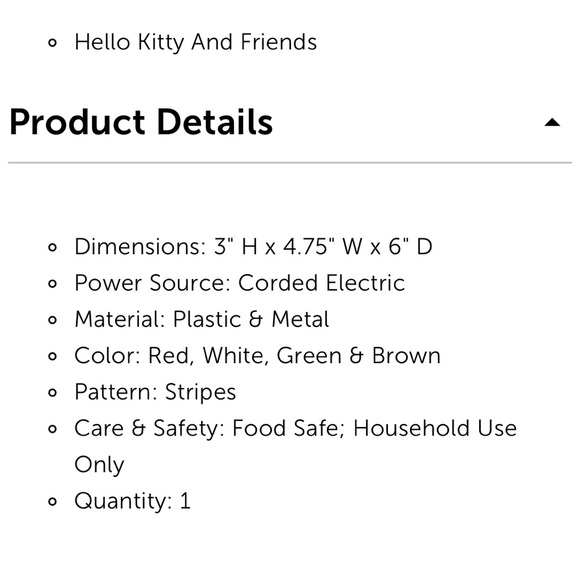 Hello Kitty and Friends Waffle Maker - Picture 5 of 5